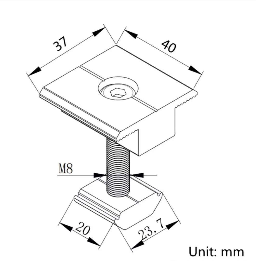 Morsetti Per Cucitura Tetto In Alluminio - Set Per Montaggio Impianti Solari/fotovoltaici Su Lamiera Piegata, Con Viti Inox (1, 4 O 10 Pezzi)