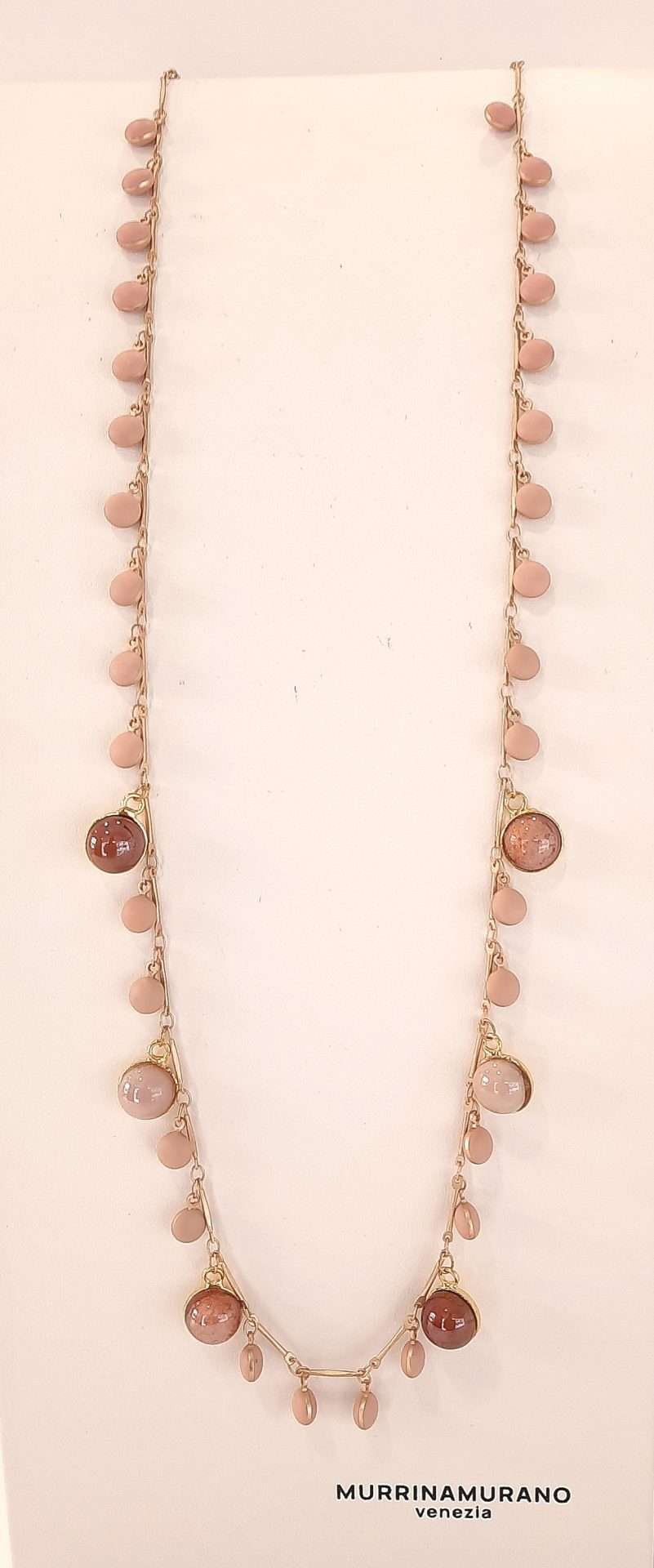 Collier En Verre De Murano - Longueur 49 Cm - Bijou Costantini - Neuf Avec étiquette