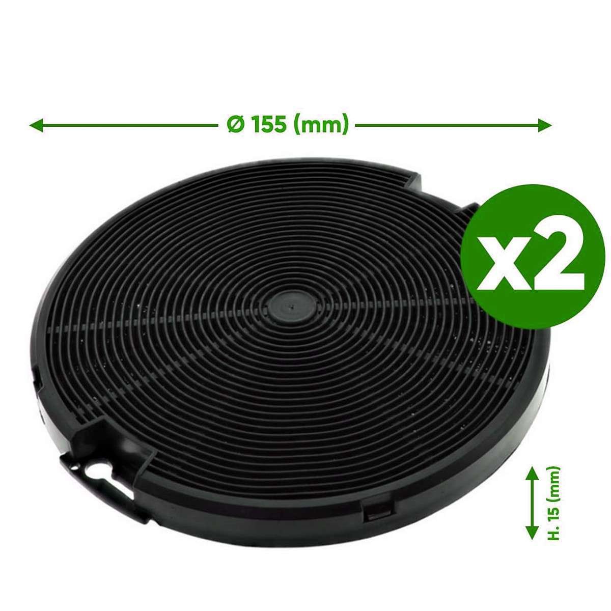 Filtro A Carboni Attivi Per Cappa Faber - Ricambio Originale 1120157238 / 6093025 / EFF57 - Foto 3